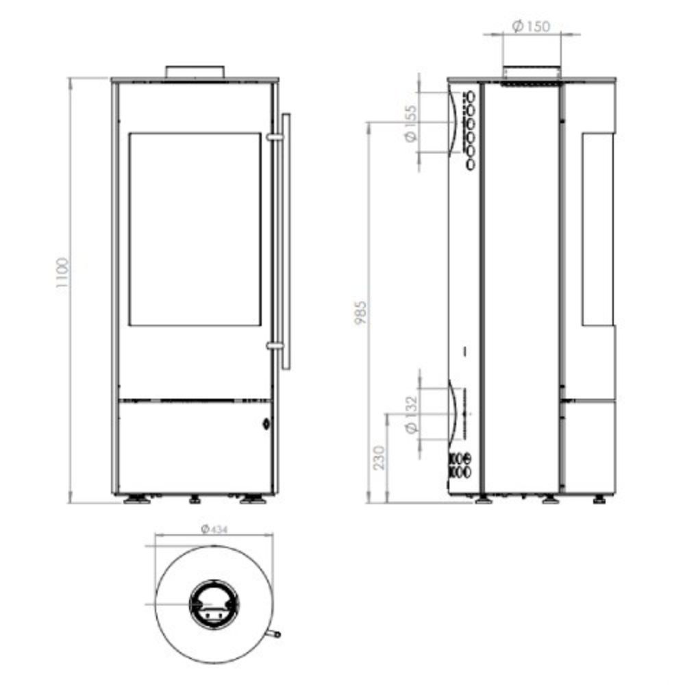 Kaminofen Olsberg Alor 6 kW – Bild 3