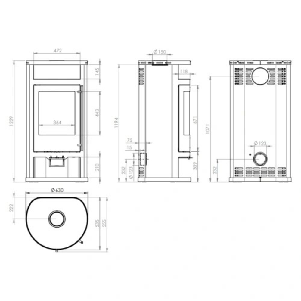 Kaminofen Olsberg Salado Compact 6 kW raumluftunabhängig – Bild 6