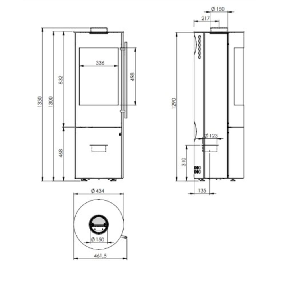 Kaminofen Olsberg Tipas Plus Compact 4 kW raumluftunabhängig – Bild 3