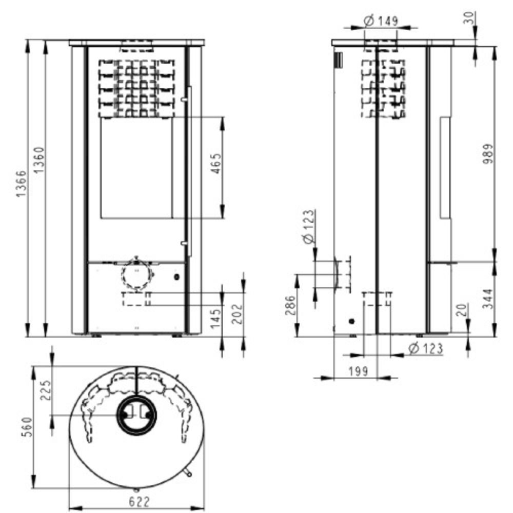 Kaminofen Olsberg Tolima PowerSystem II Compact 6 kW raumluftunabhängig – Bild 2