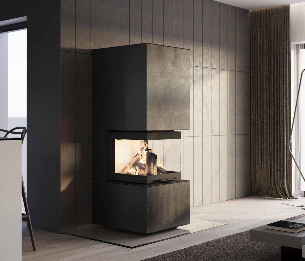 NeoCube P50 – Steel Edition in einem Wohnraum